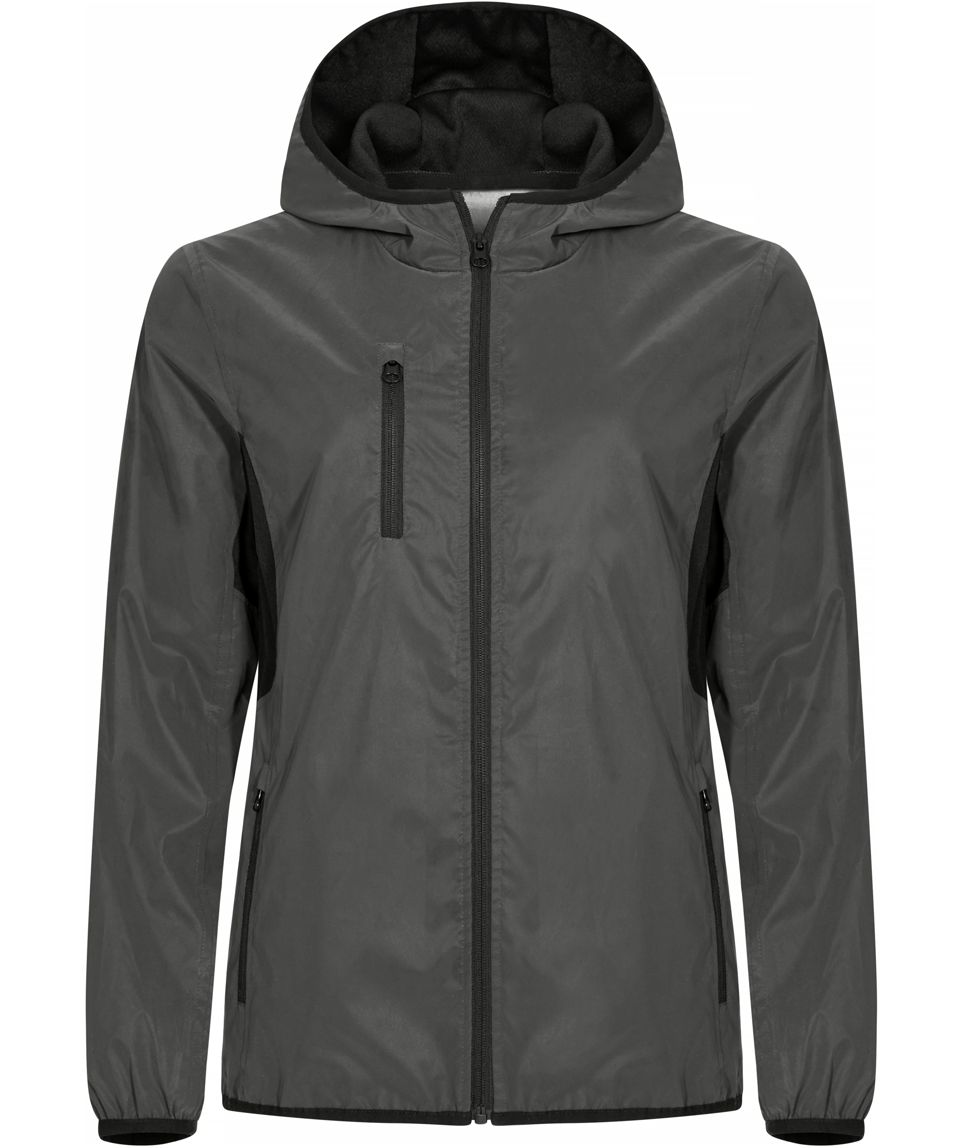 Clique Willmar varsels windbreaker dam, Reflective Grey