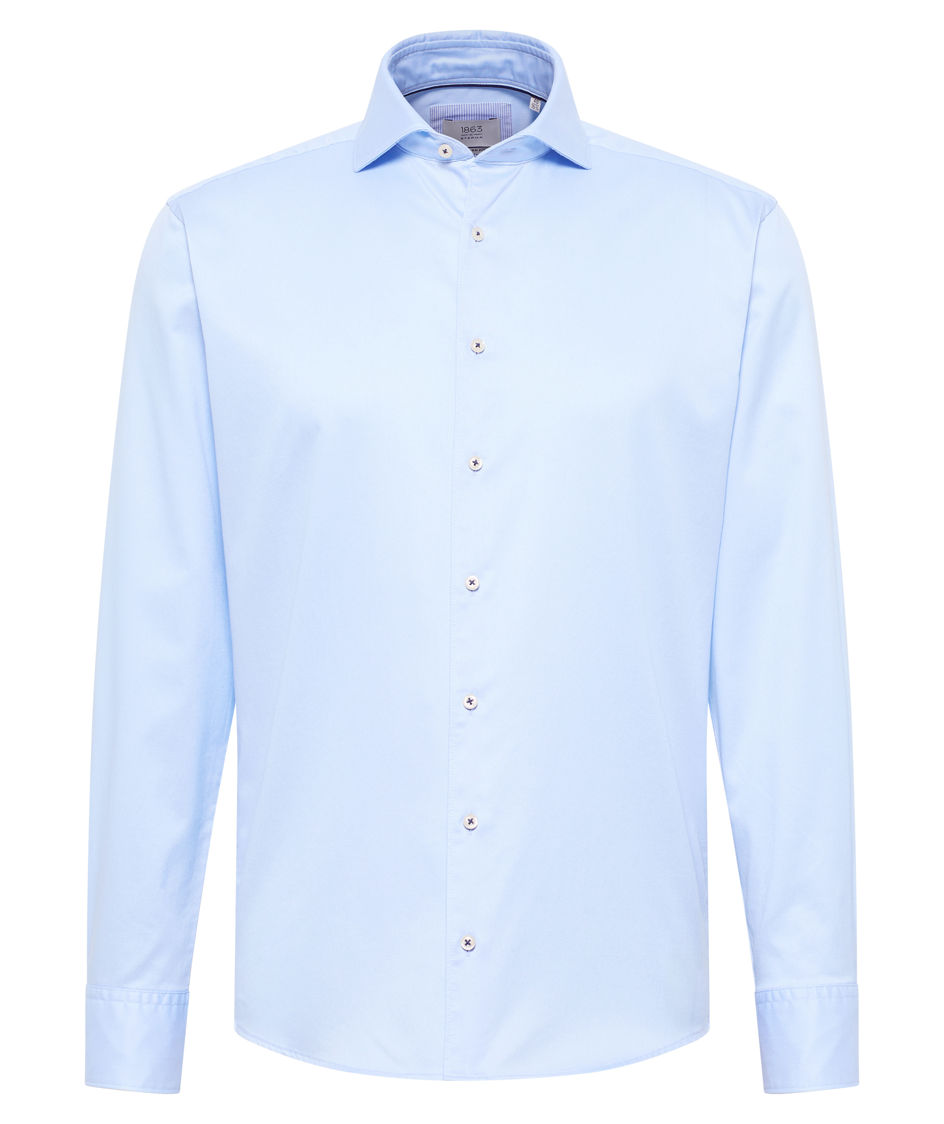 Eterna Soft Tailoring Modern fit Hemd, Light blue, Light blue, swatch
