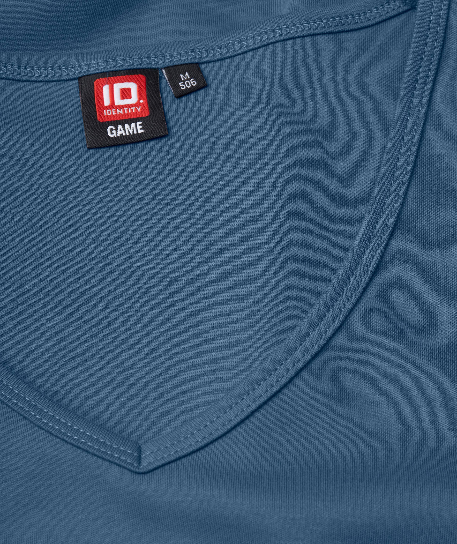 ID Interlock dame T-skjorte, Indigobl&aring;, large image number 3