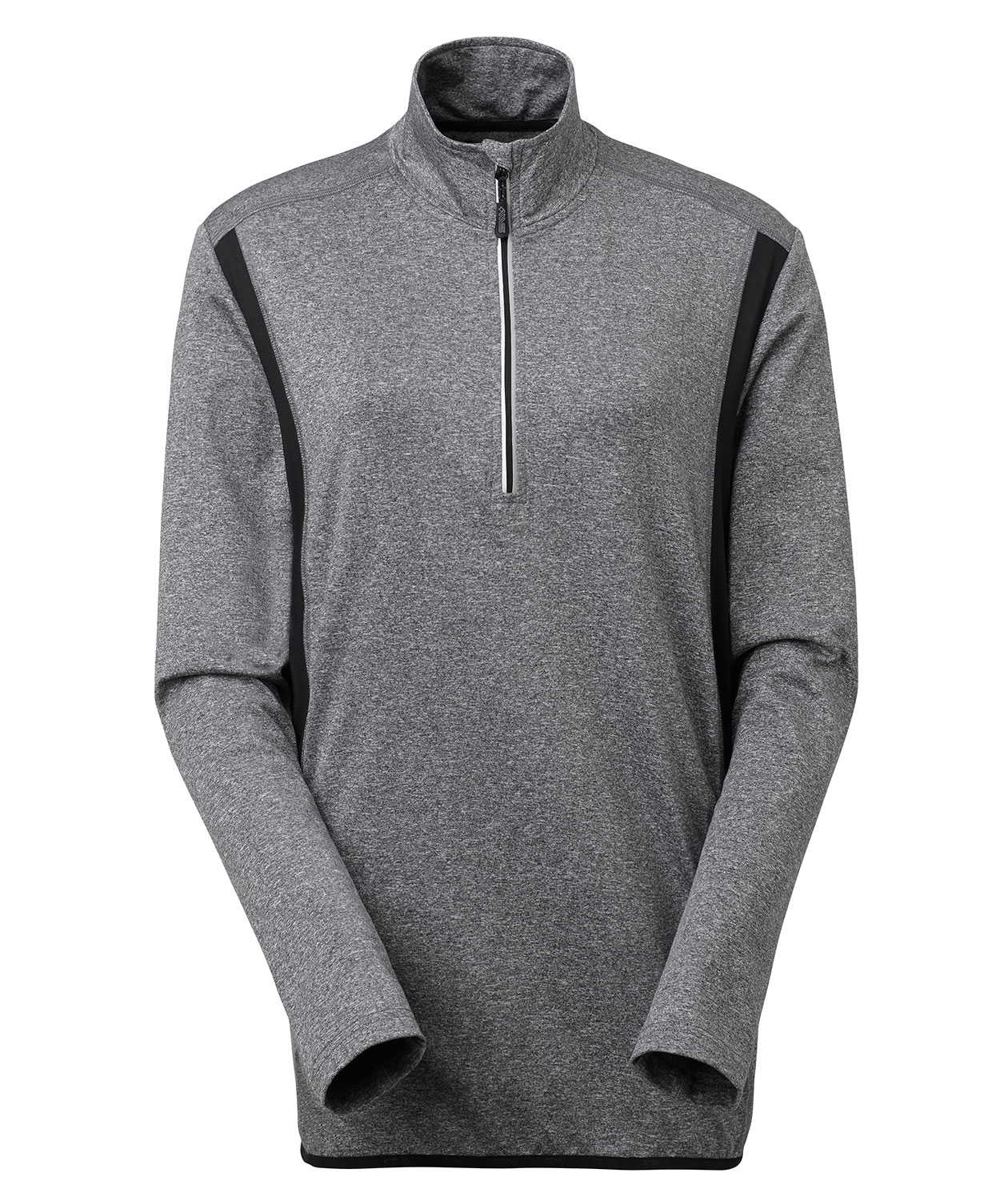 South West Sara half zip tr&auml;nings tr&ouml;ja dam, Grey melange