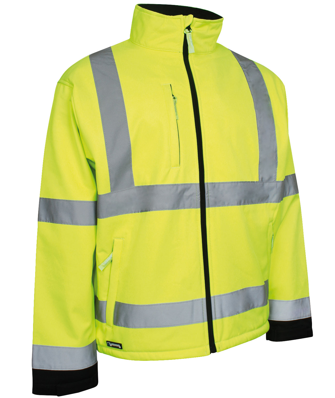 Lyngsoe ​softshelljacka, Varsel Gul/Svart