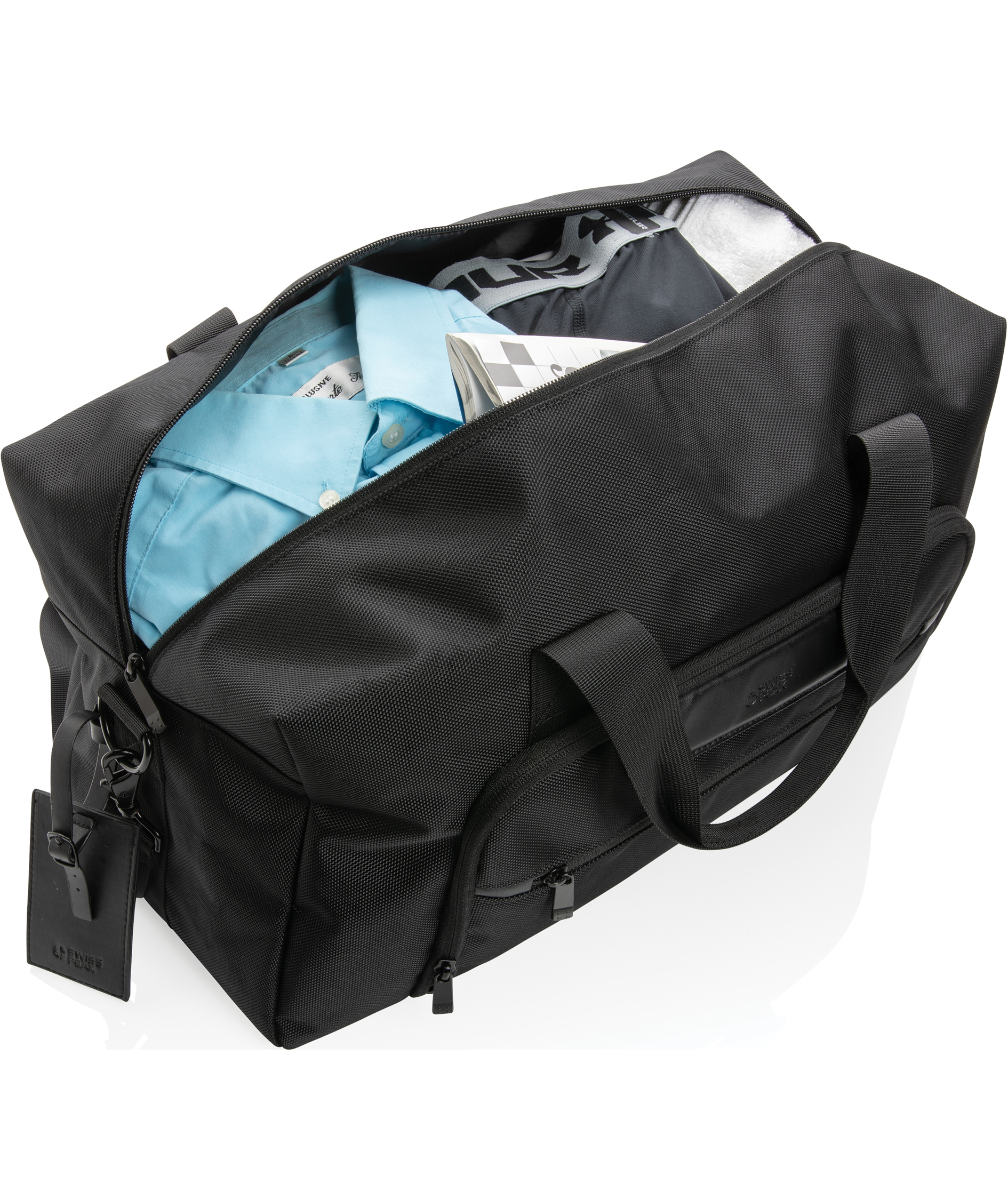 Swiss Peak Voyager weekend bag 25L, Black, Black, large image number 8