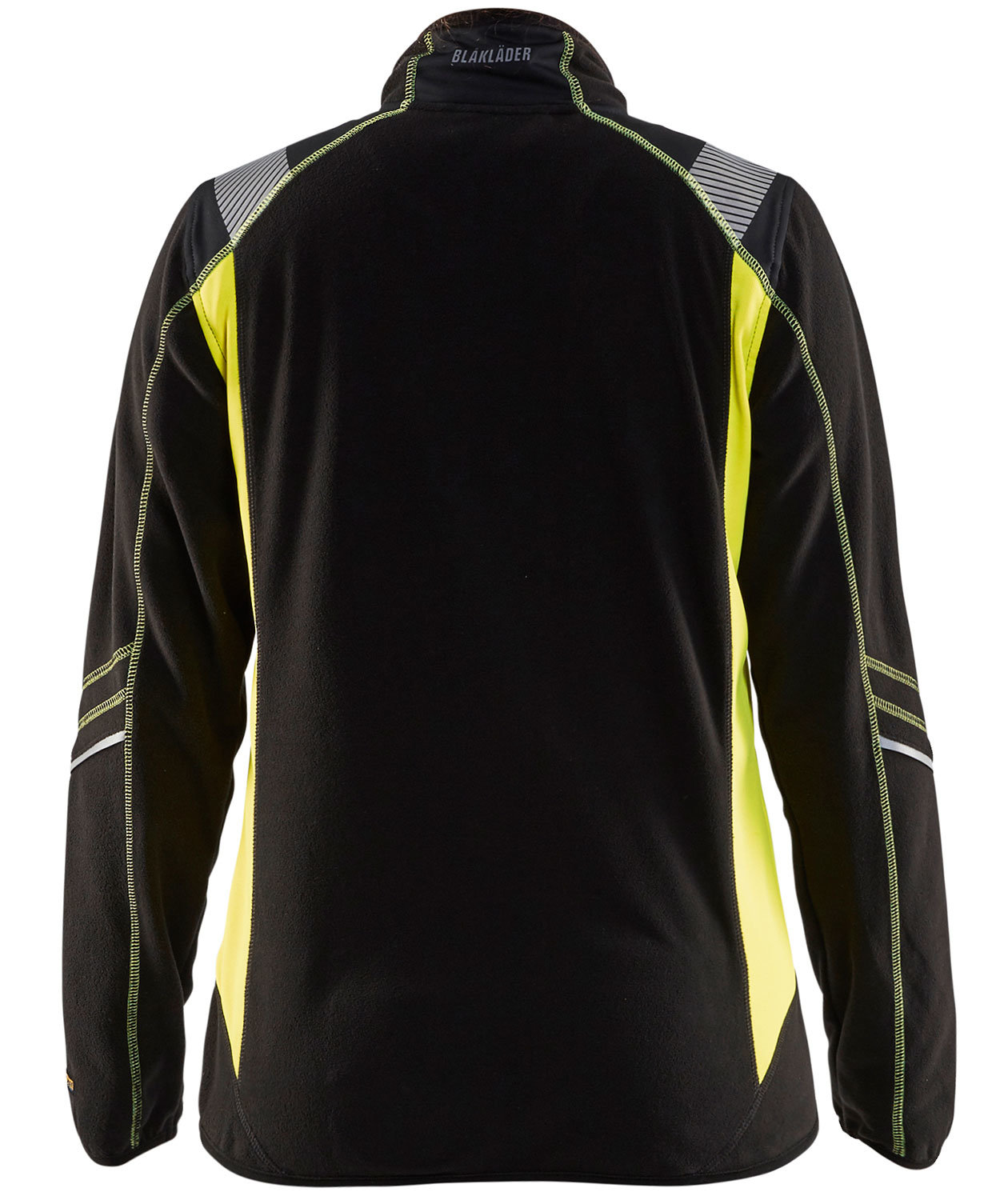 Bl&aring;kl&auml;der dame fleecejakke, Svart/Gul, large image number 1