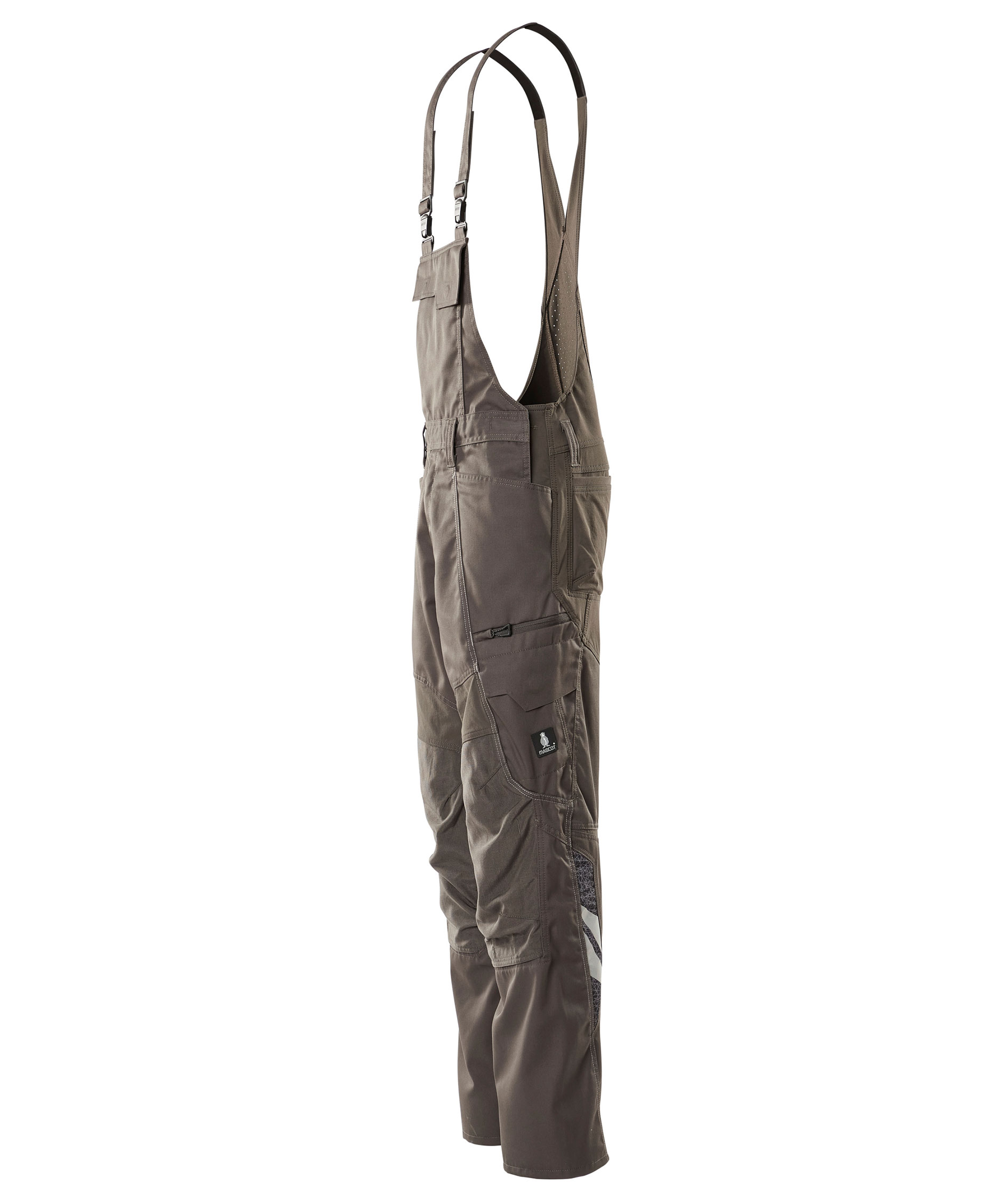 Mascot Accelerate work bib and brace full stretch, Dark Antrachite, large image number 3