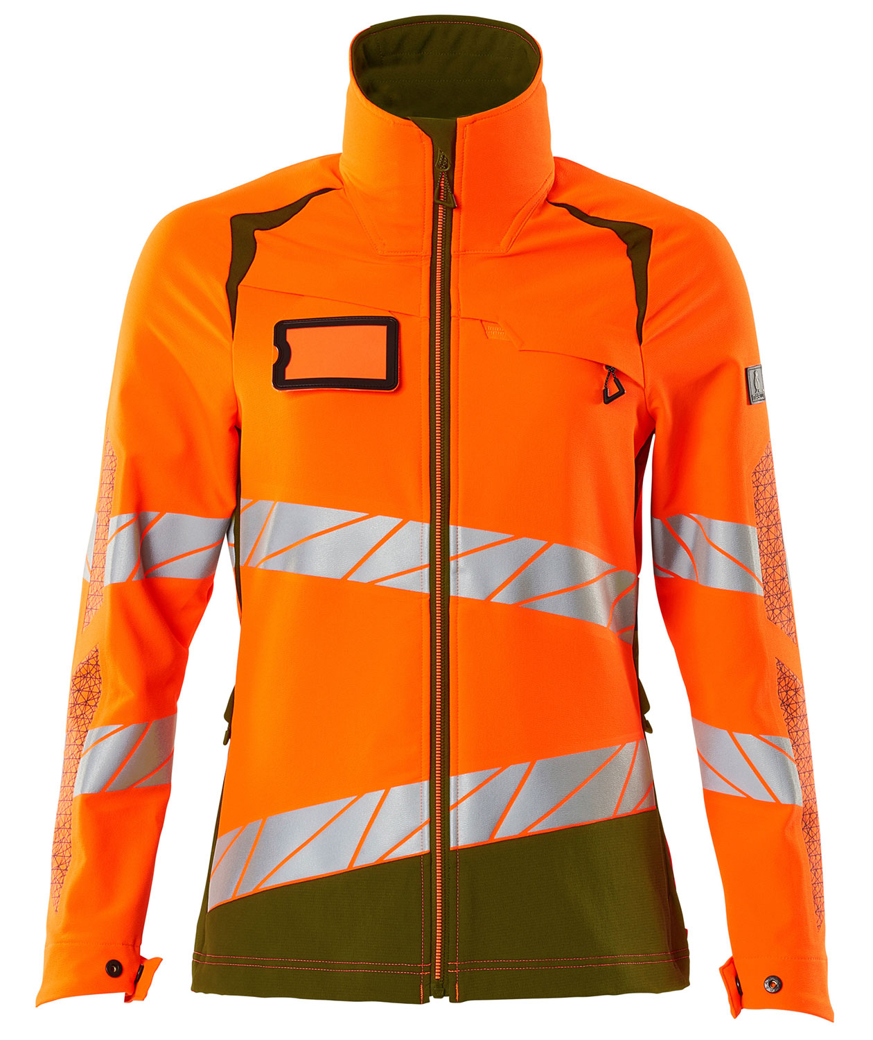 Mascot Accelerate Safe Damen Jacke full stretch, Hi-Vis Orange/Moosgr&uuml;n, Hi-Vis Orange/Moosgr&uuml;n, swatch