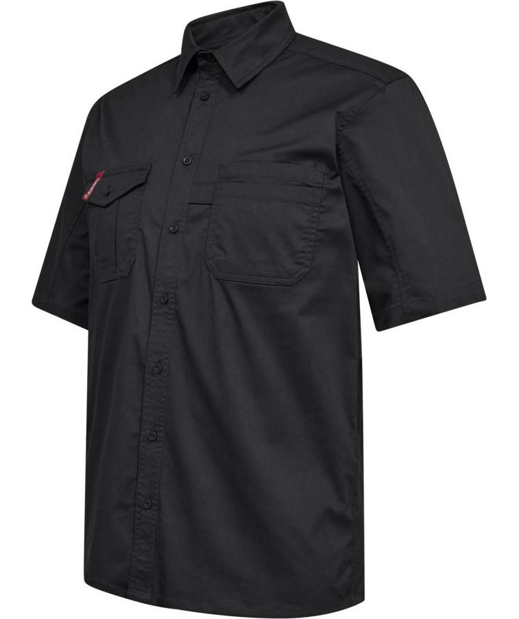 Engel Extend kort&aelig;rmet arbejdsskjorte, Antracitgr&aring;, large image number 2