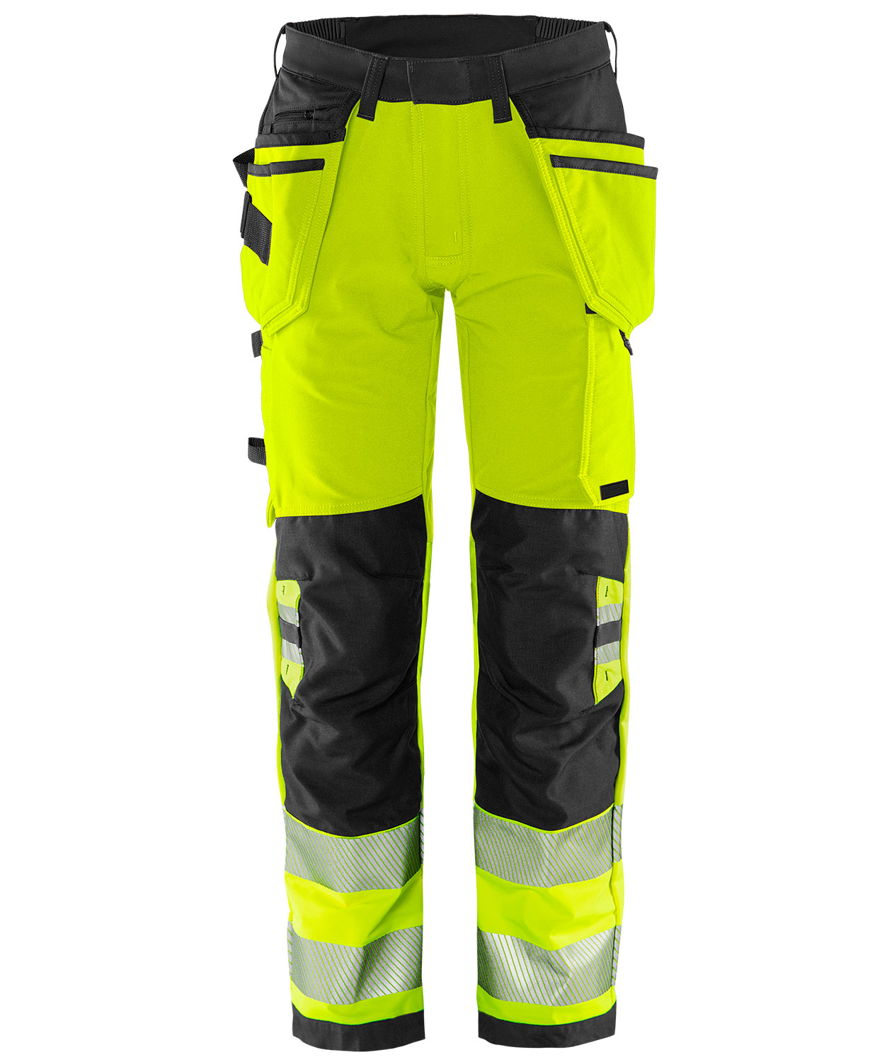 Fristads Green hantverksbyxa 2644 GSTP full stretch, Varsel Gul/Svart, Varsel Gul/Svart, swatch