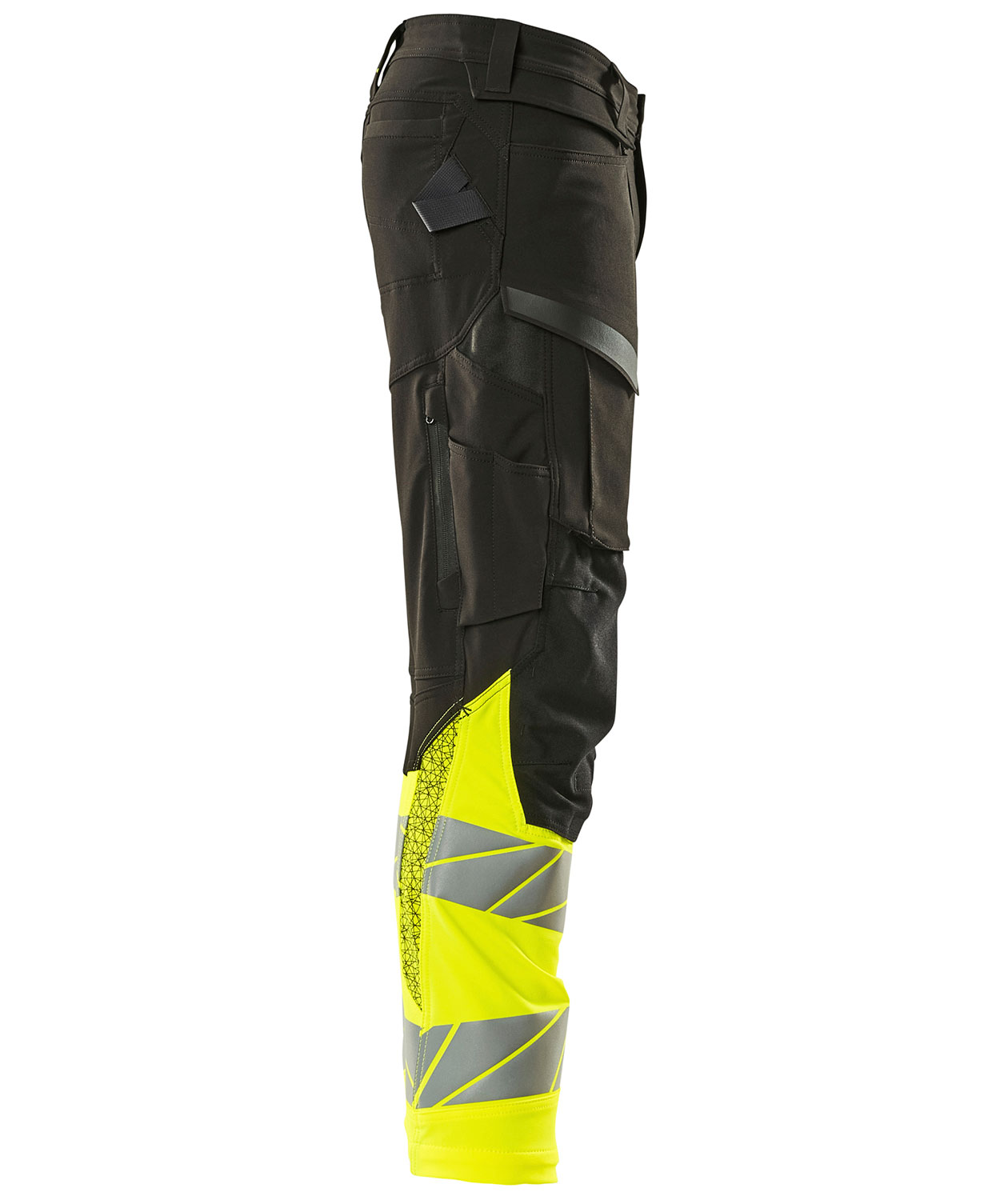 Mascot Accelerate Safe arbejdsbukser full stretch, Sort/Hi-Vis Gul, large image number 3