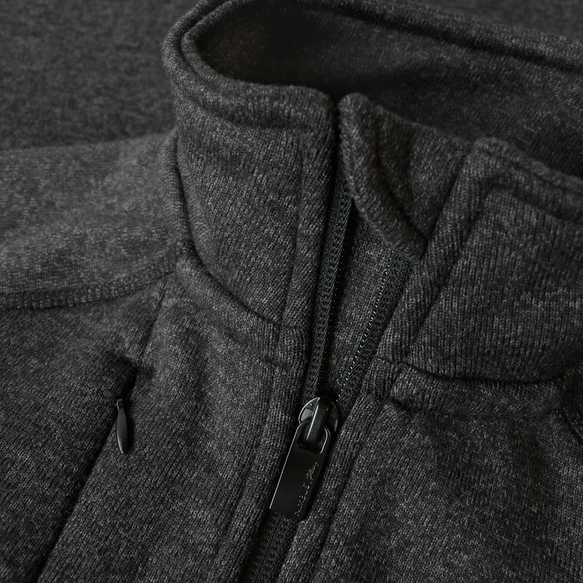 Nimbus Play Montana knitted women's fleece jacket, Dark Grey Melange, large image number 2