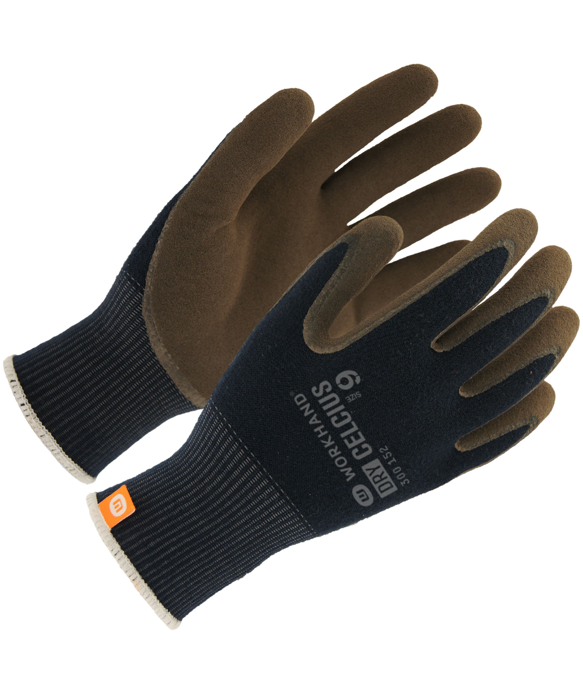 Workhand Dry Celcius arbetshandskar, Svart/Khaki