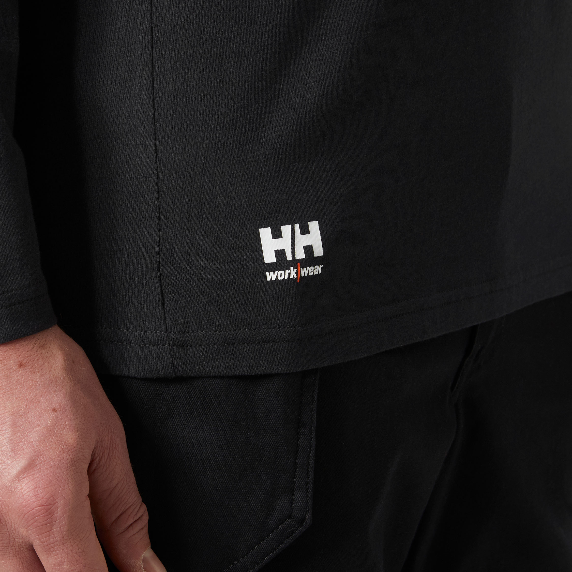 Helly Hansen Classic 2.0 l&aring;ng&auml;rmad T-shirt, Black, large image number 4