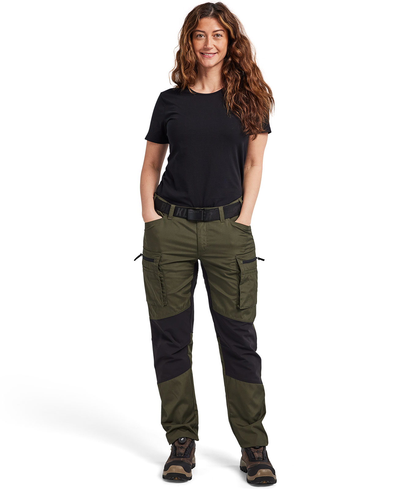 Bl&aring;kl&auml;der Unite women's service trousers, Forest green/black