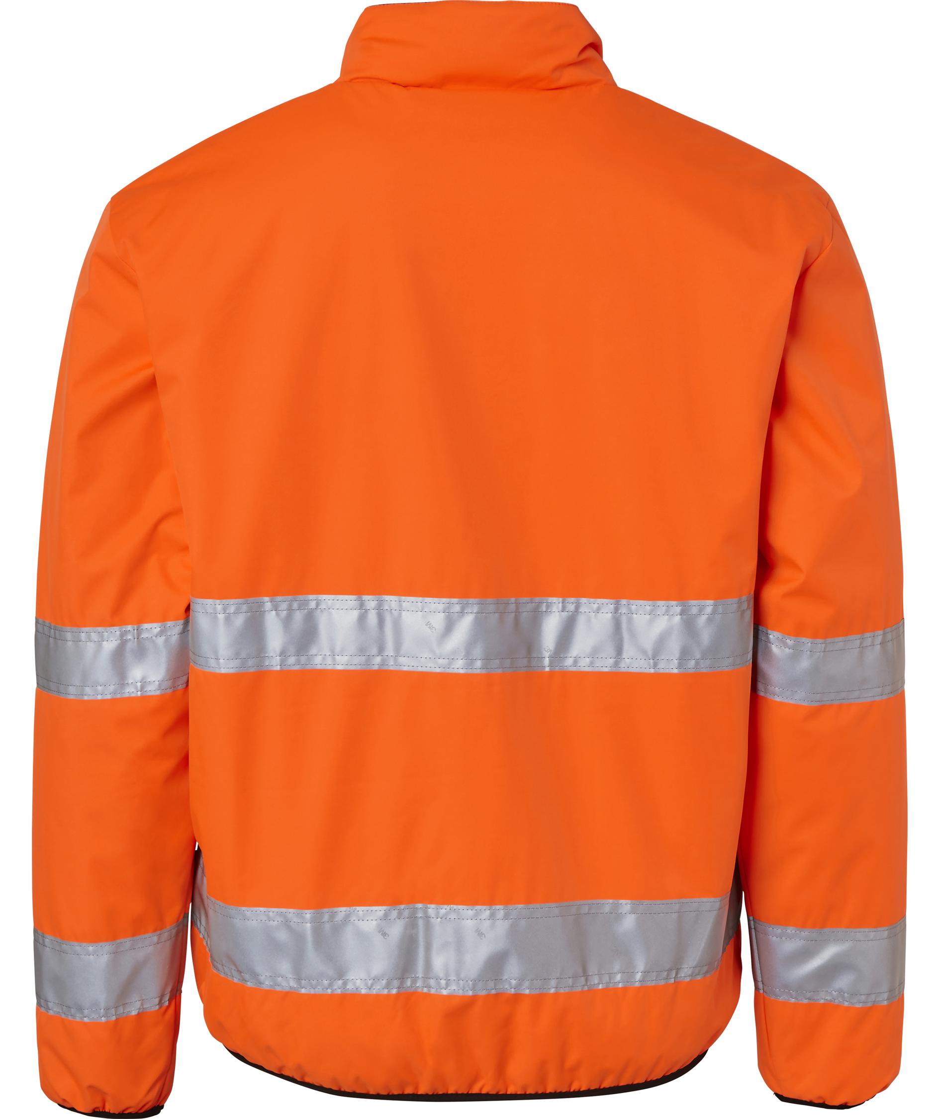Top Swede quiltet jakke 129, Hi-Vis Orange/Sort