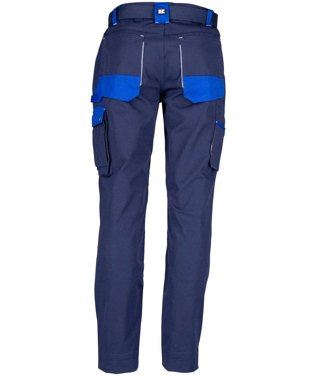 Kramp Original arbeidsbukse med belte, Marine/Kongebl&aring;, large image number 2