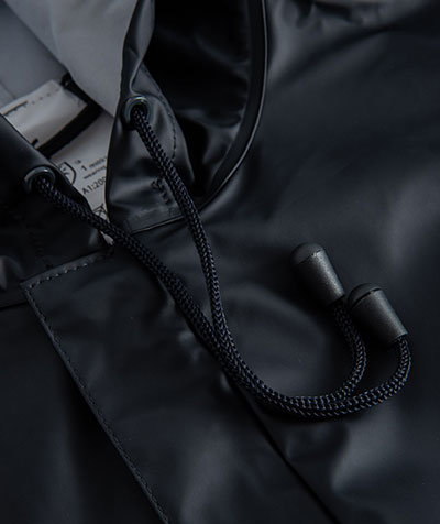 Lyngs&oslash;e PU regnfrakke, Marine, large image number 2