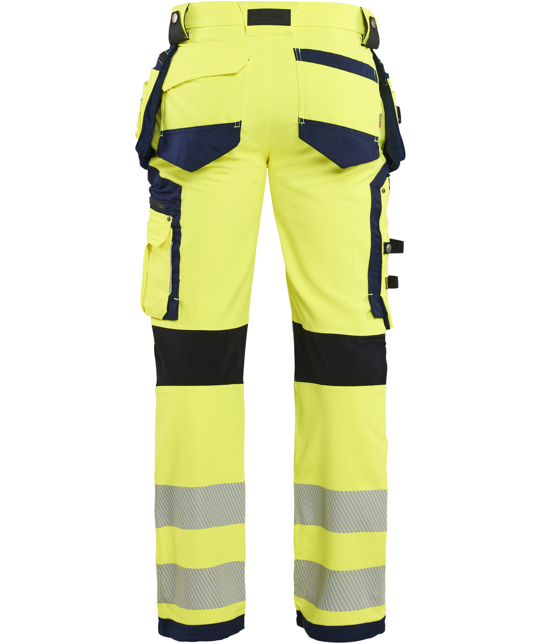 Bl&aring;kl&auml;der craftsman trousers full stretch, Hi-vis yellow/Marine blue, large image number 1