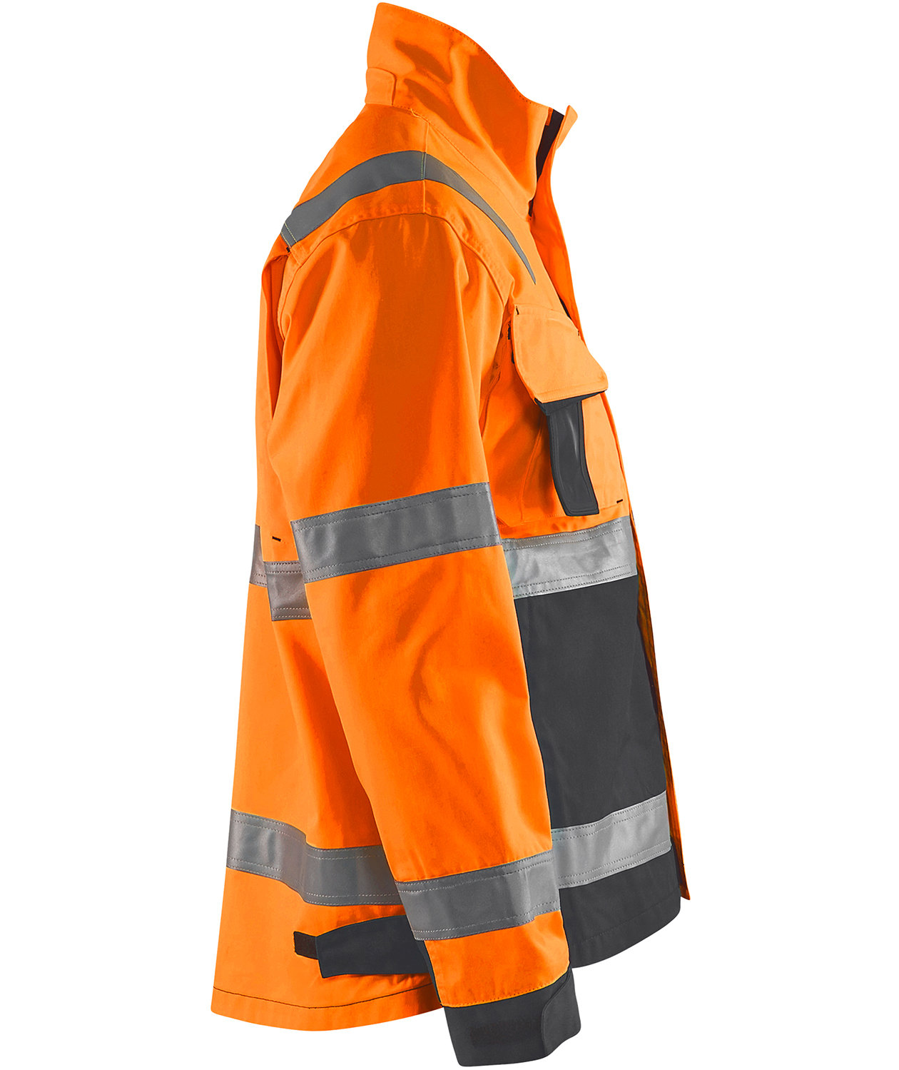 Bl&aring;kl&auml;der arbejdsjakke, Hi-vis orange/Gr&aring;, large image number 3