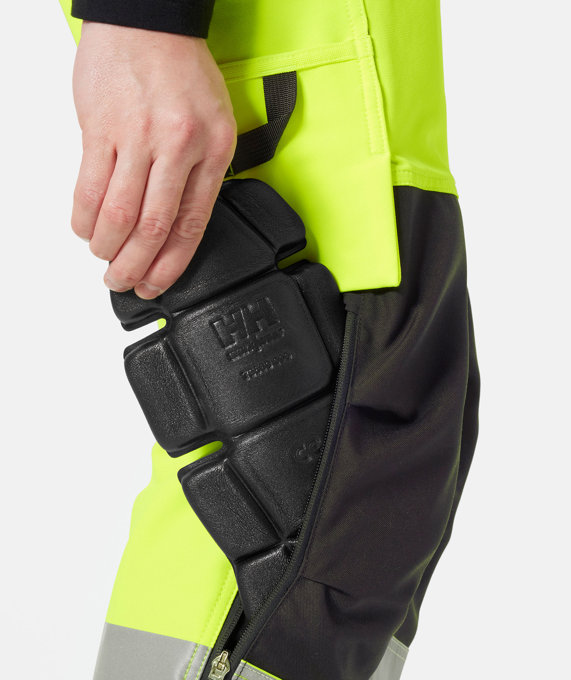 Helly Hansen Alna 4X h&aring;ndv&aelig;rkerbukser full stretch, Hi-vis Gul/Ebony, large image number 6
