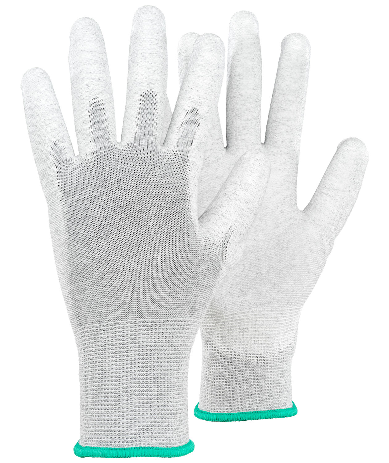 Tegera 802 ESD arbeidshansker, Gr&aring;/Hvit