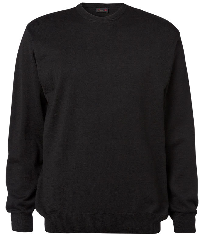 CC55 Copenhagen striktr&oslash;je med merinould, Sort