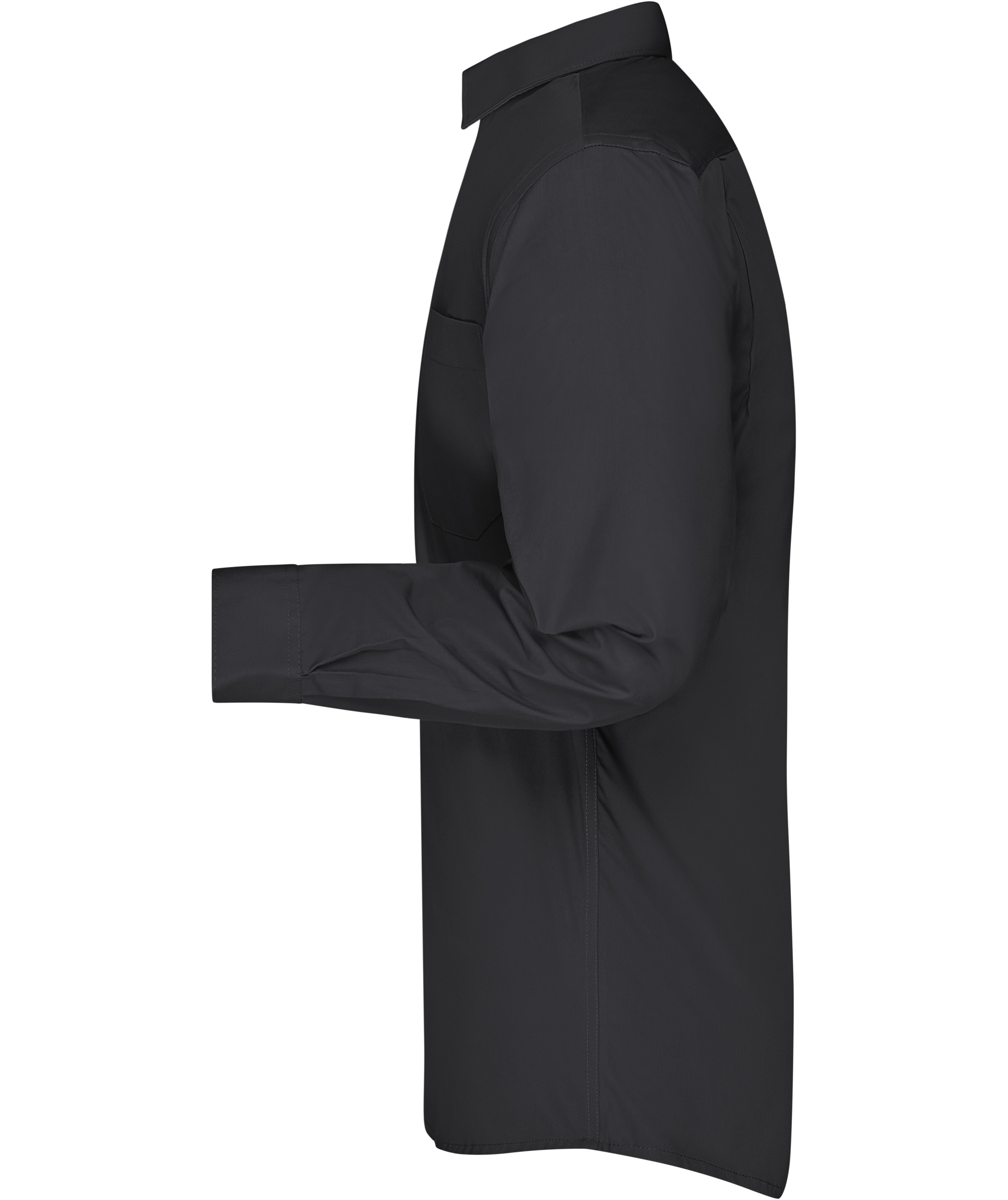 James & Nicholson modern fit  skjorta, Svart, large image number 3