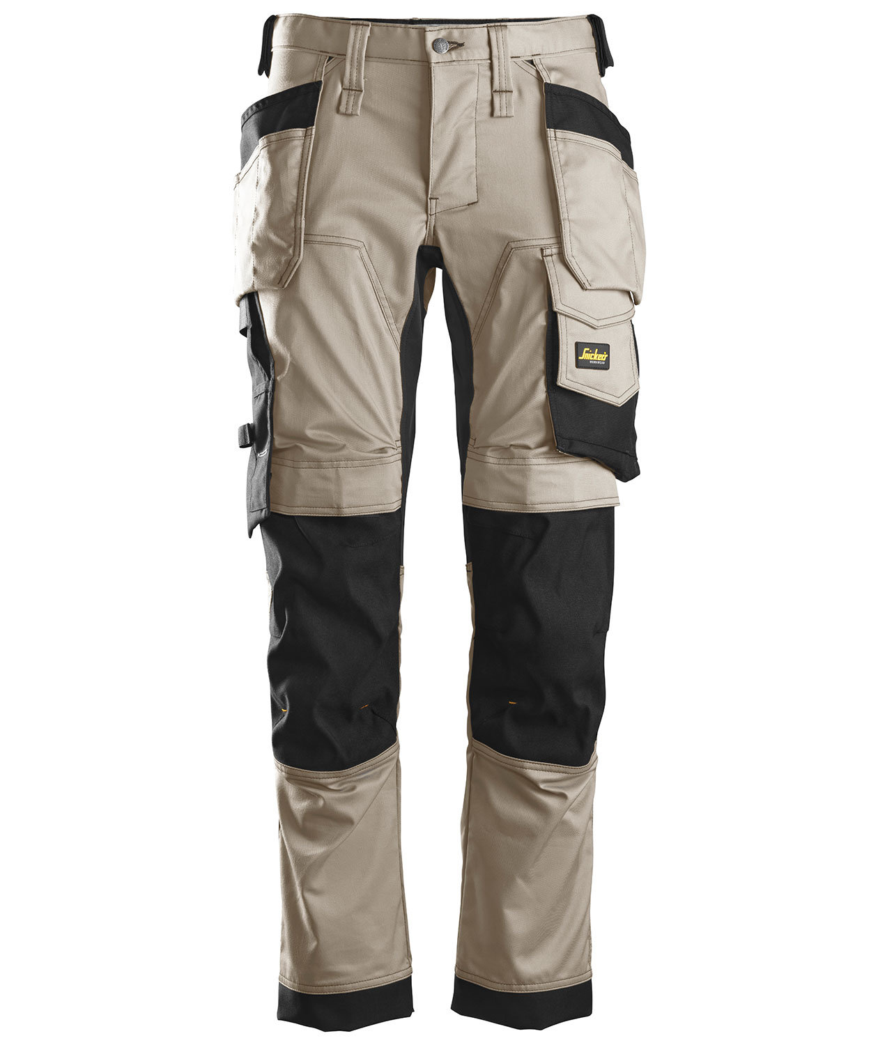 Snickers AllroundWork h&aring;ndv&aelig;rkerbukser 6241, Khaki/Sort, Khaki/Sort, swatch