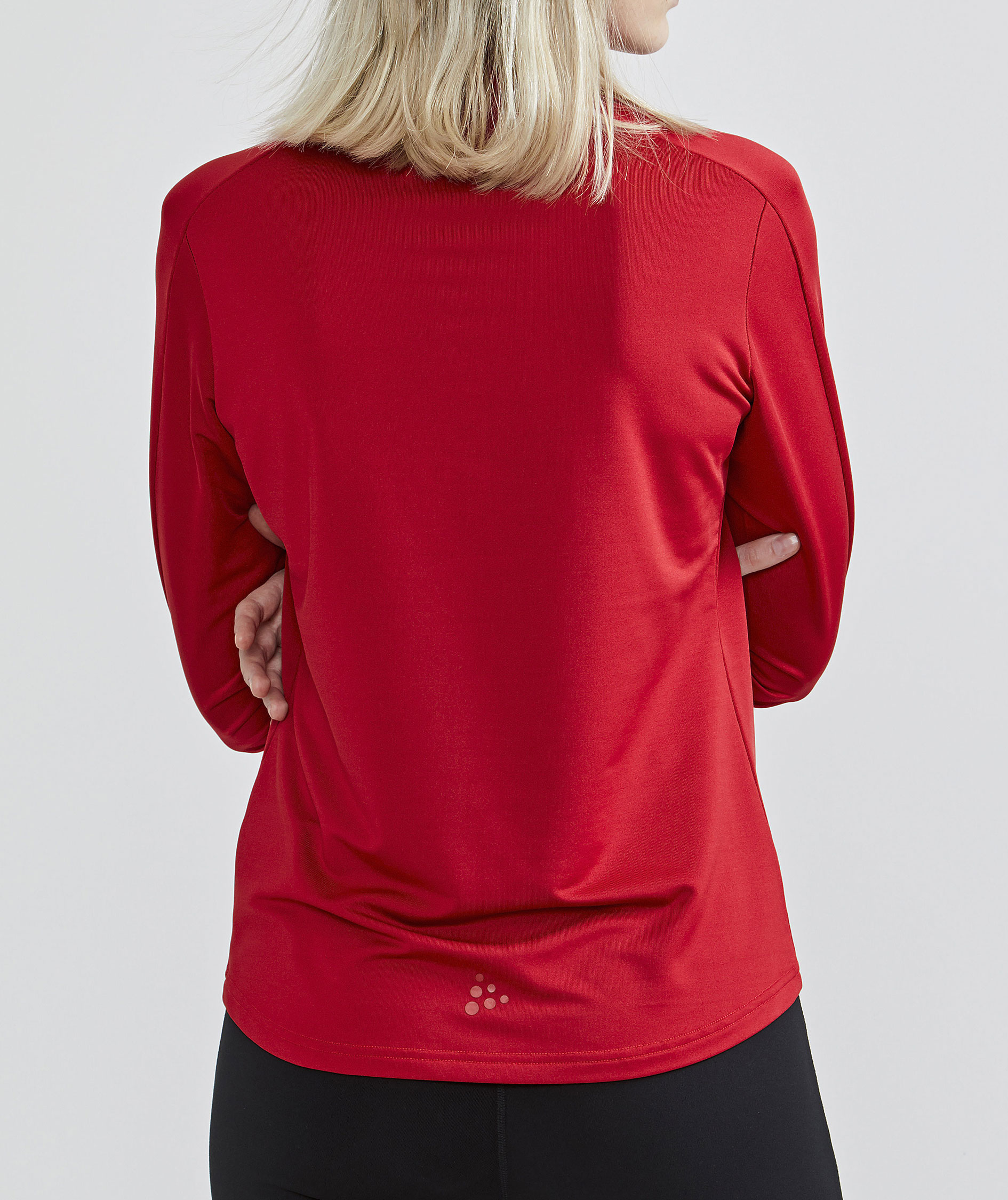Craft Core Gain half zip dame midlayer, Bright red, large image number 2