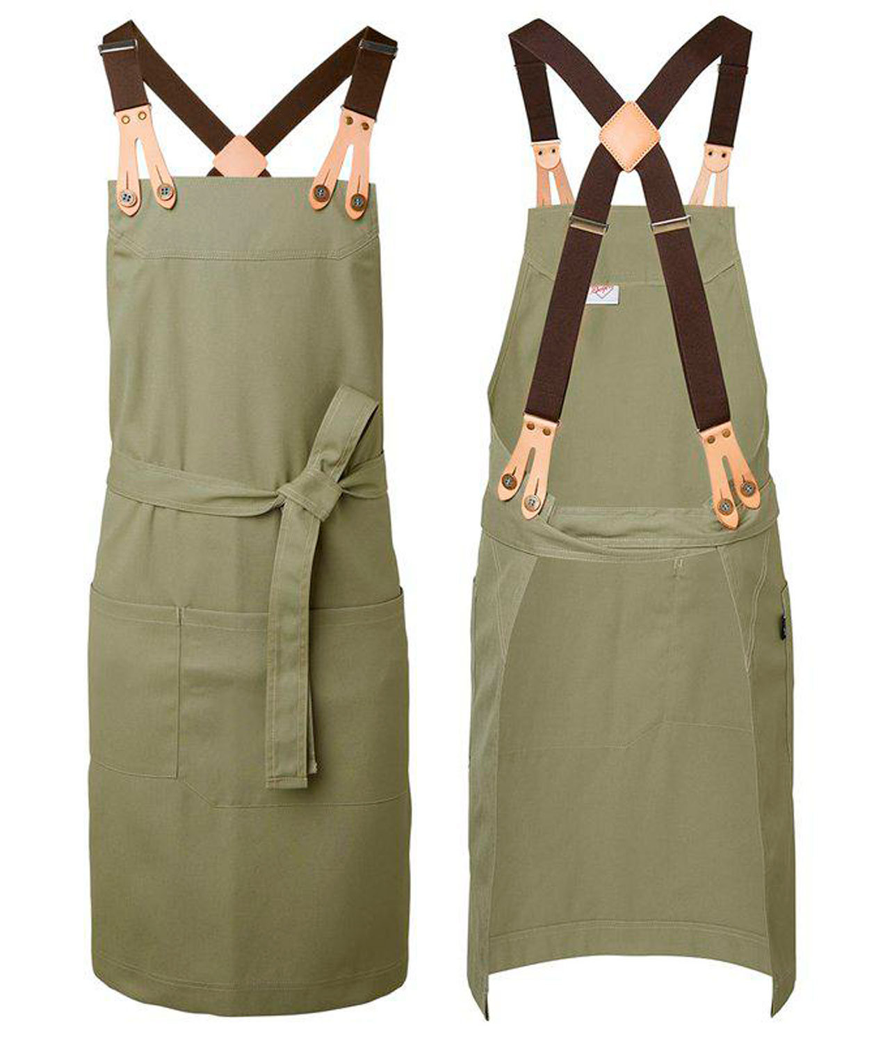 Segers br&ouml;stlappsf&ouml;rkl&auml;de med ficka, Khaki, Khaki, large image number 3