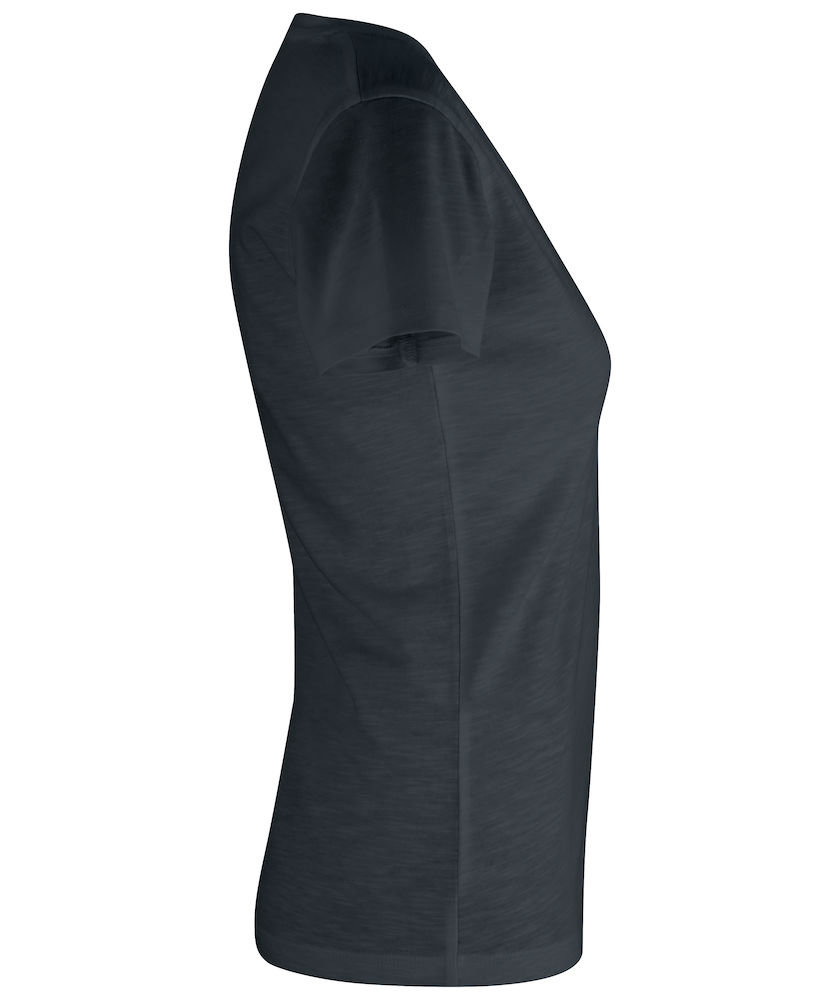 Clique Slub dame T-shirt, Sort, large image number 2