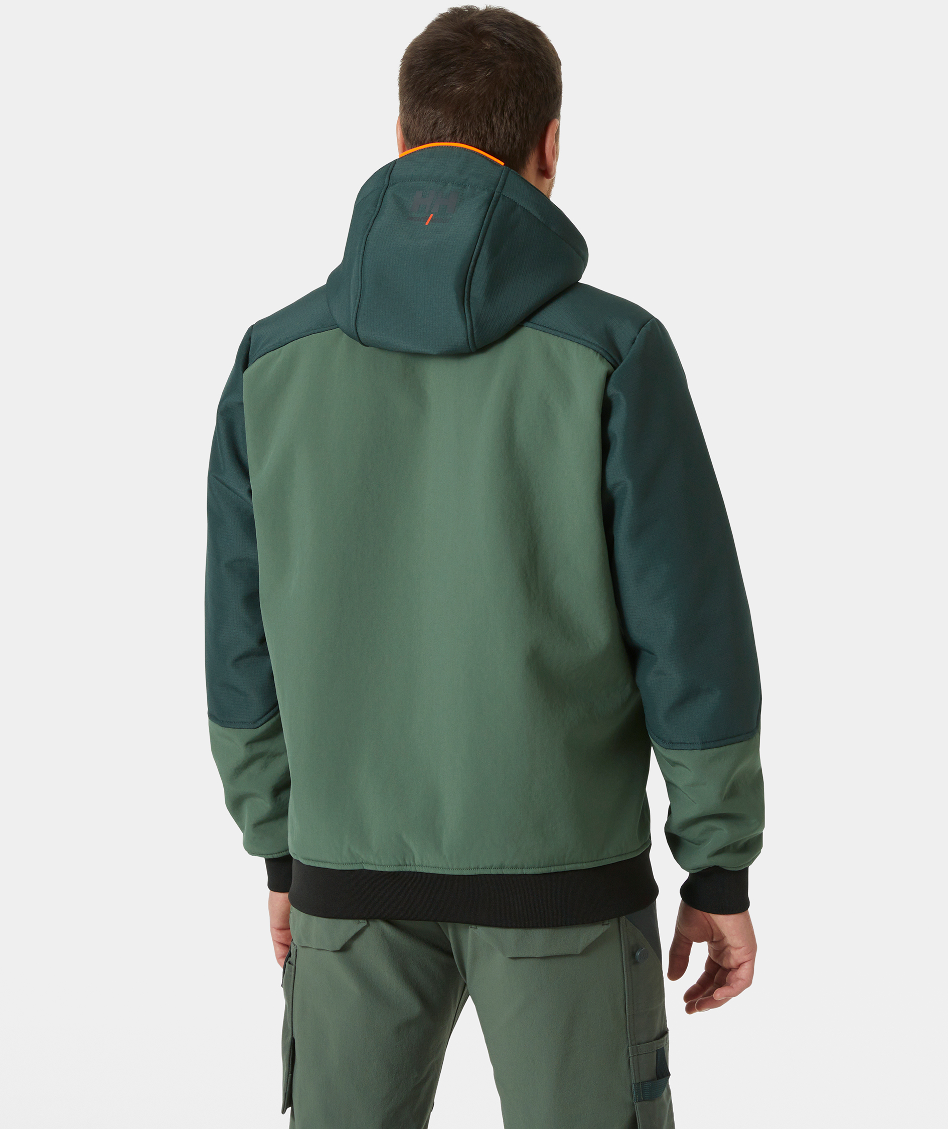 Helly Hansen Oxford softshell vinterjakke, Spruce/Darkest Spruce, large image number 3
