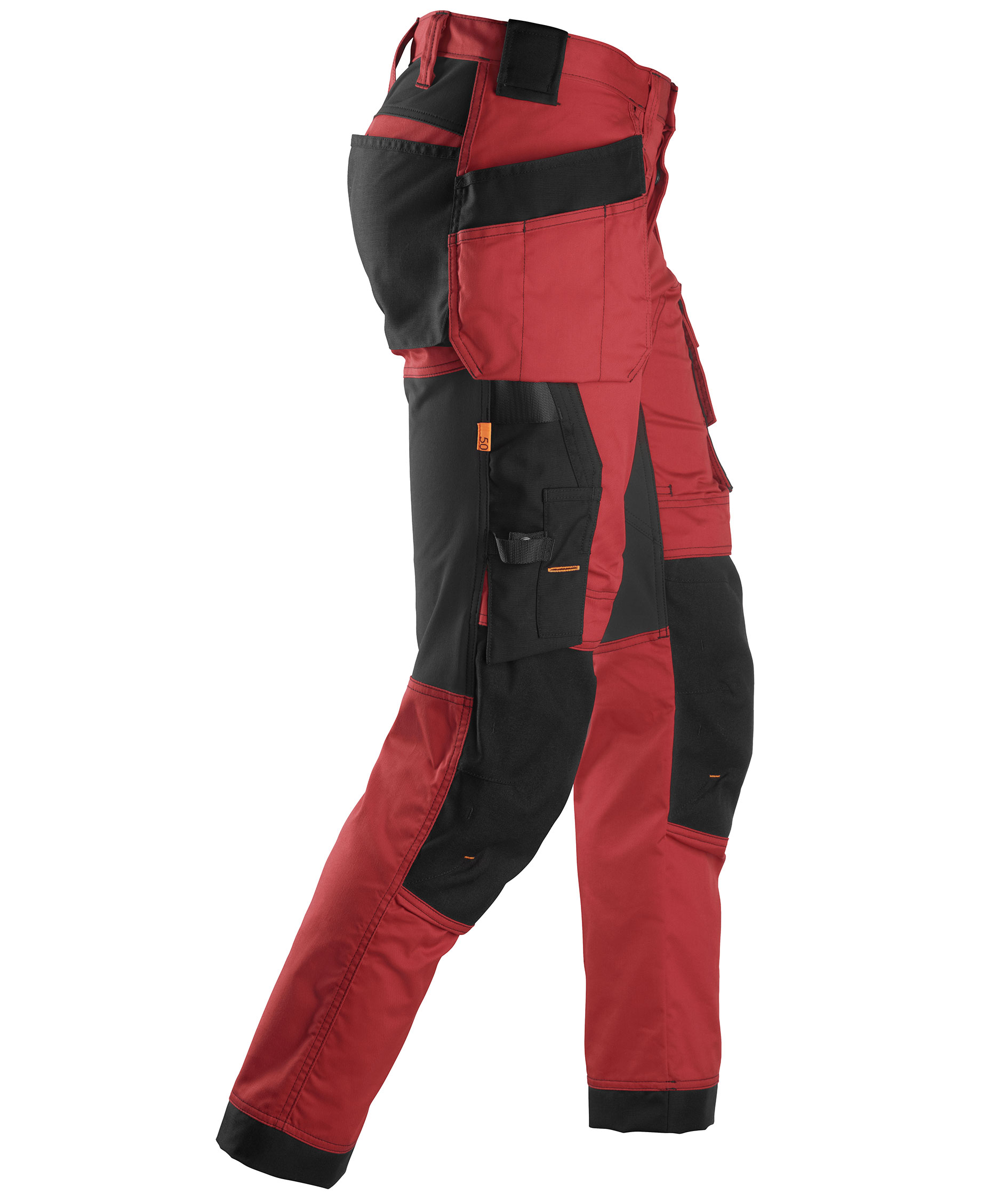 Snickers AllroundWork Handwerkerhose 6241, Chilirot/Schwarz, large image number 2