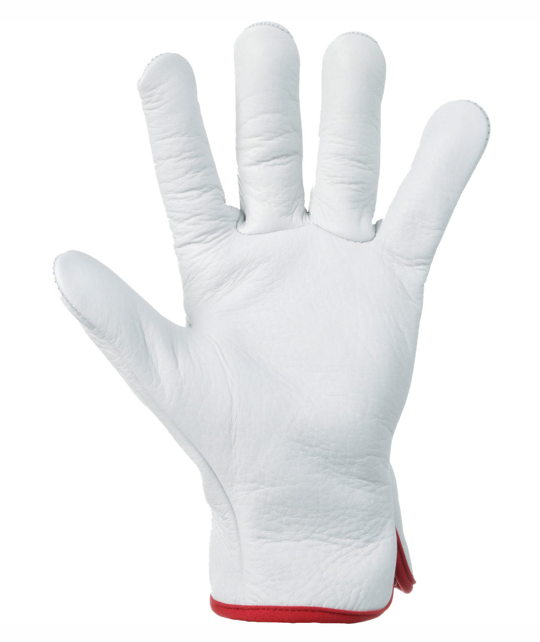 Kramp arbejdshandsker i oksel&aelig;der, Hvid, large image number 2