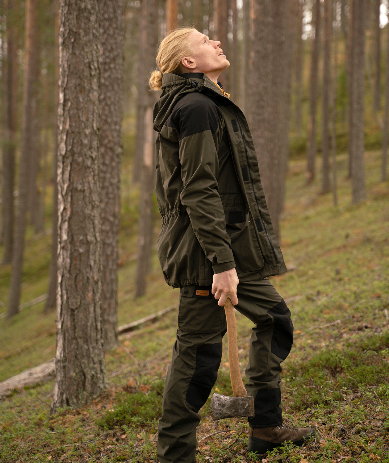 Pinewood&nbsp;Lappland Extreme 2.0 bukser, Mosgr&oslash;n/Sort, large image number 1