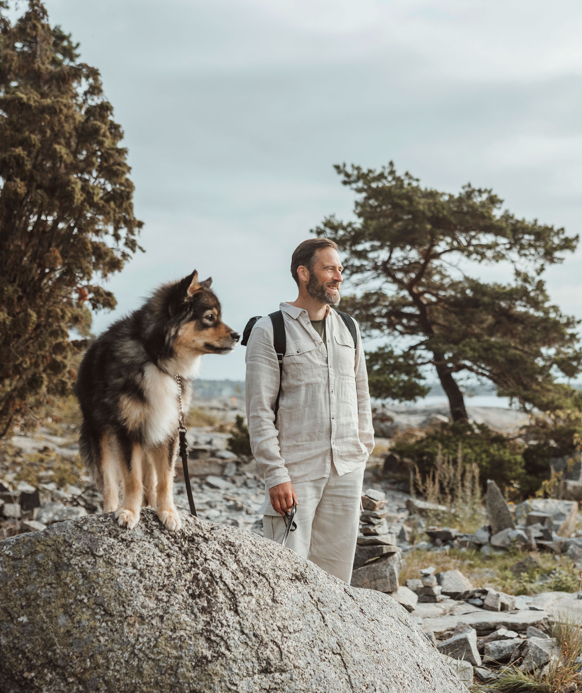 Pinewood V&auml;rnamo NatureSafe h&oslash;rskjorte, Linen Beige, large image number 1