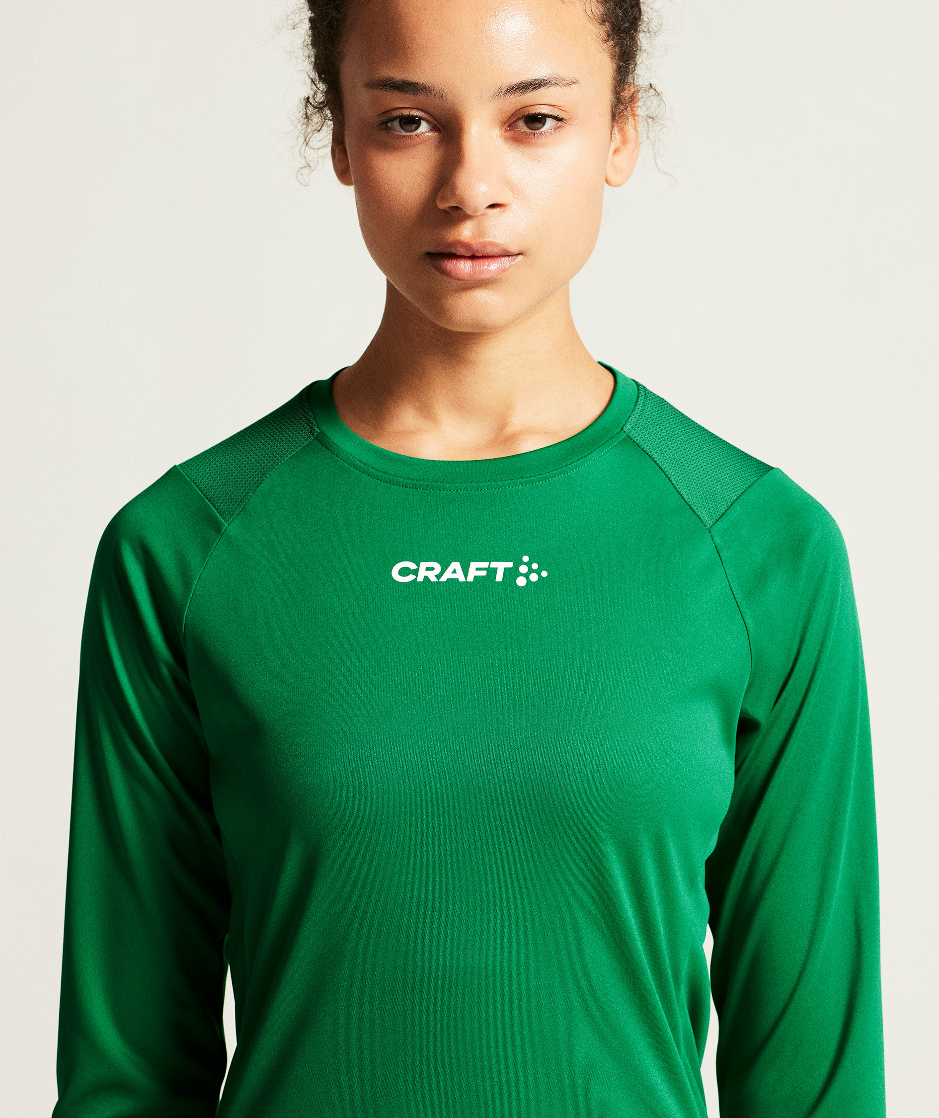 Craft Rush 2.0 l&aring;ng&auml;rmad T-shirt dam, Team green, large image number 3