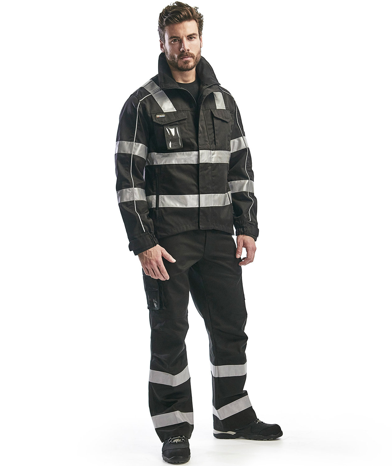 Bl&aring;kl&auml;der servicebyxa, Svart, large image number 1