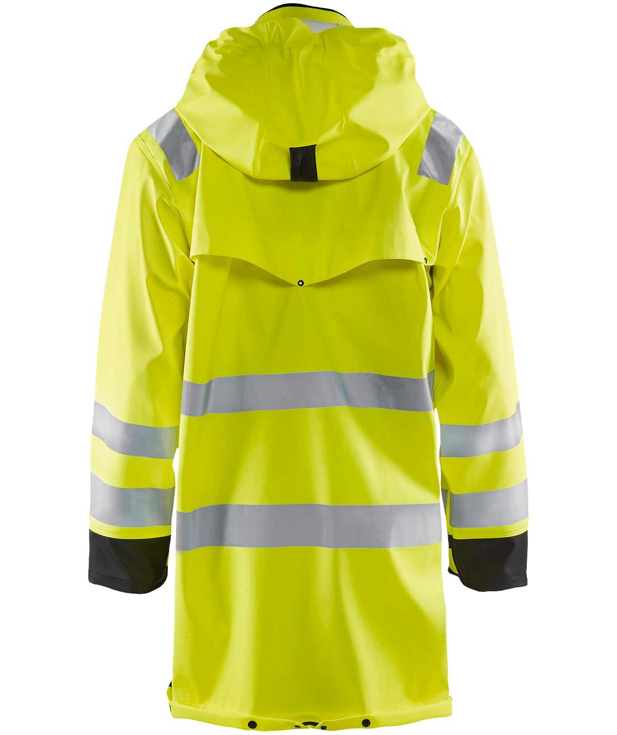 Bl&aring;kl&auml;der lang regnfrakke, Hi-vis&nbsp;Gul/Sort