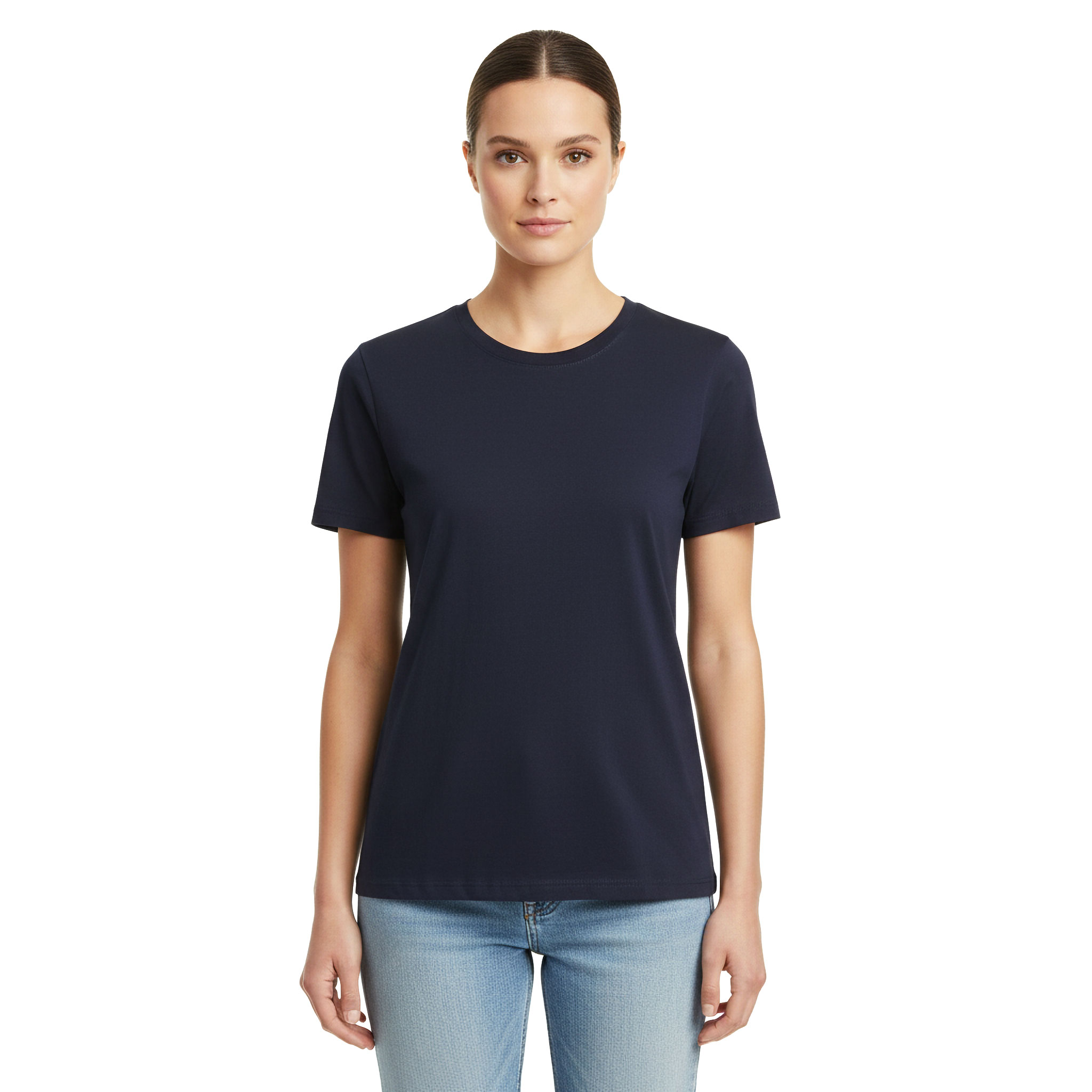 Westborn Basic T-shirt dam, Navy