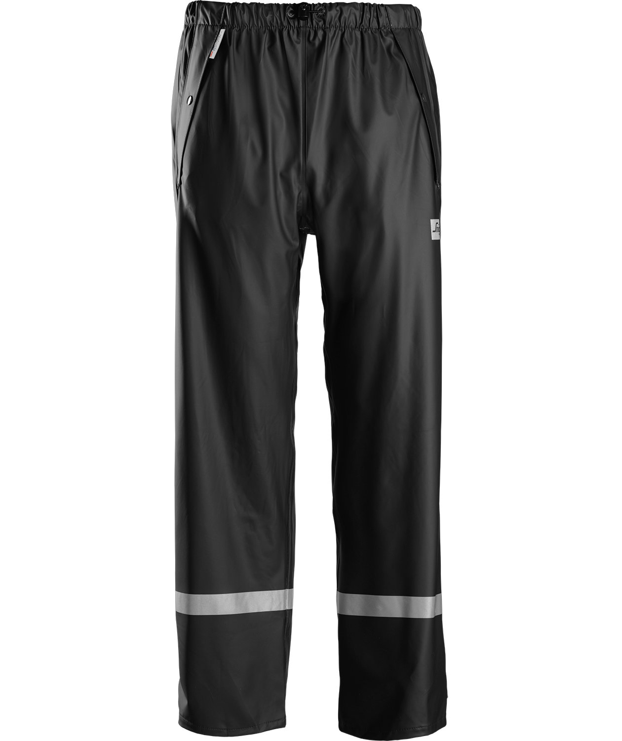 Snickers PU regnbukse, Svart, Svart, swatch