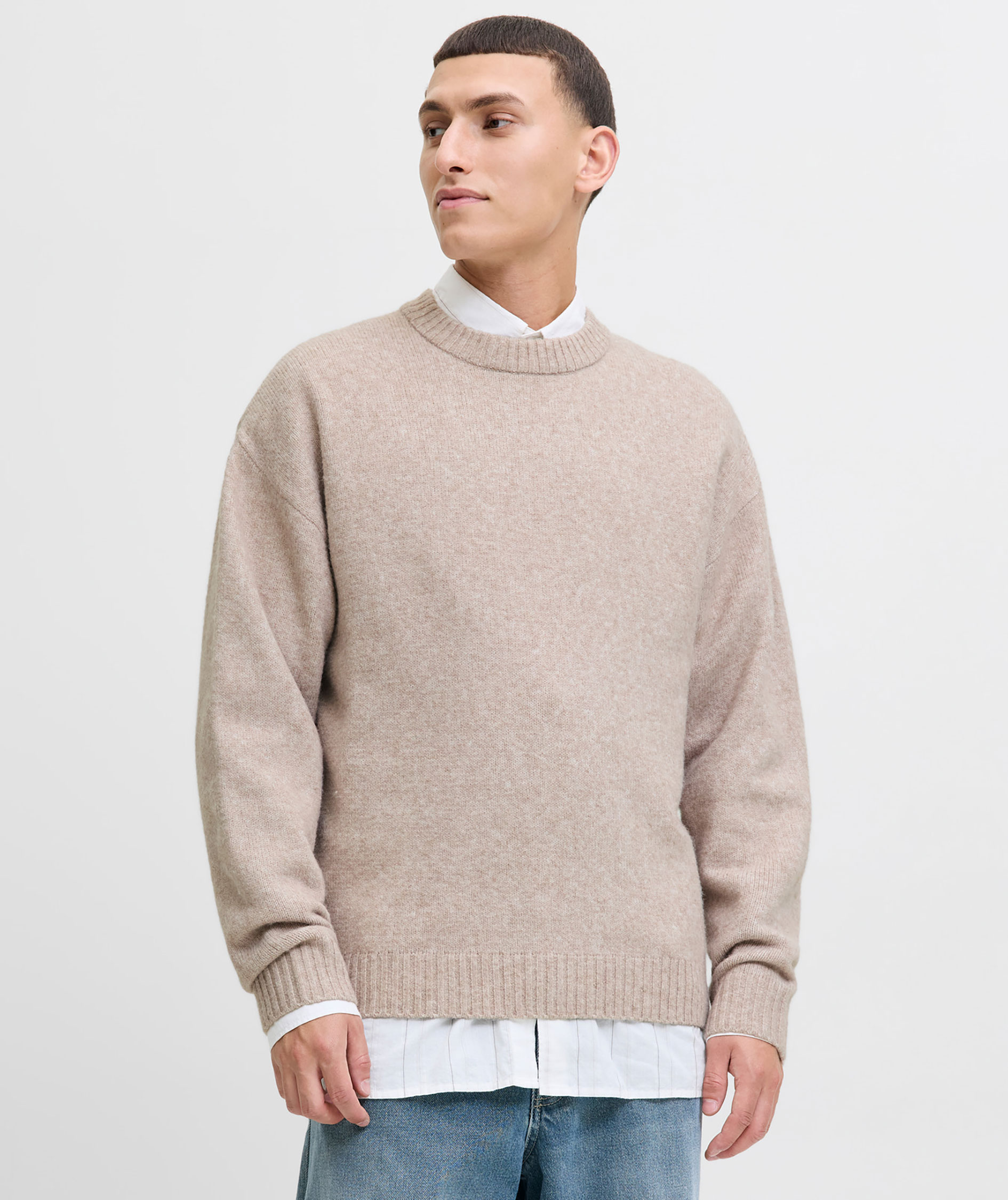 Jack & Jones JJESOHO OLLIE striktr&oslash;je med uld, Atmosphere, large image number 7