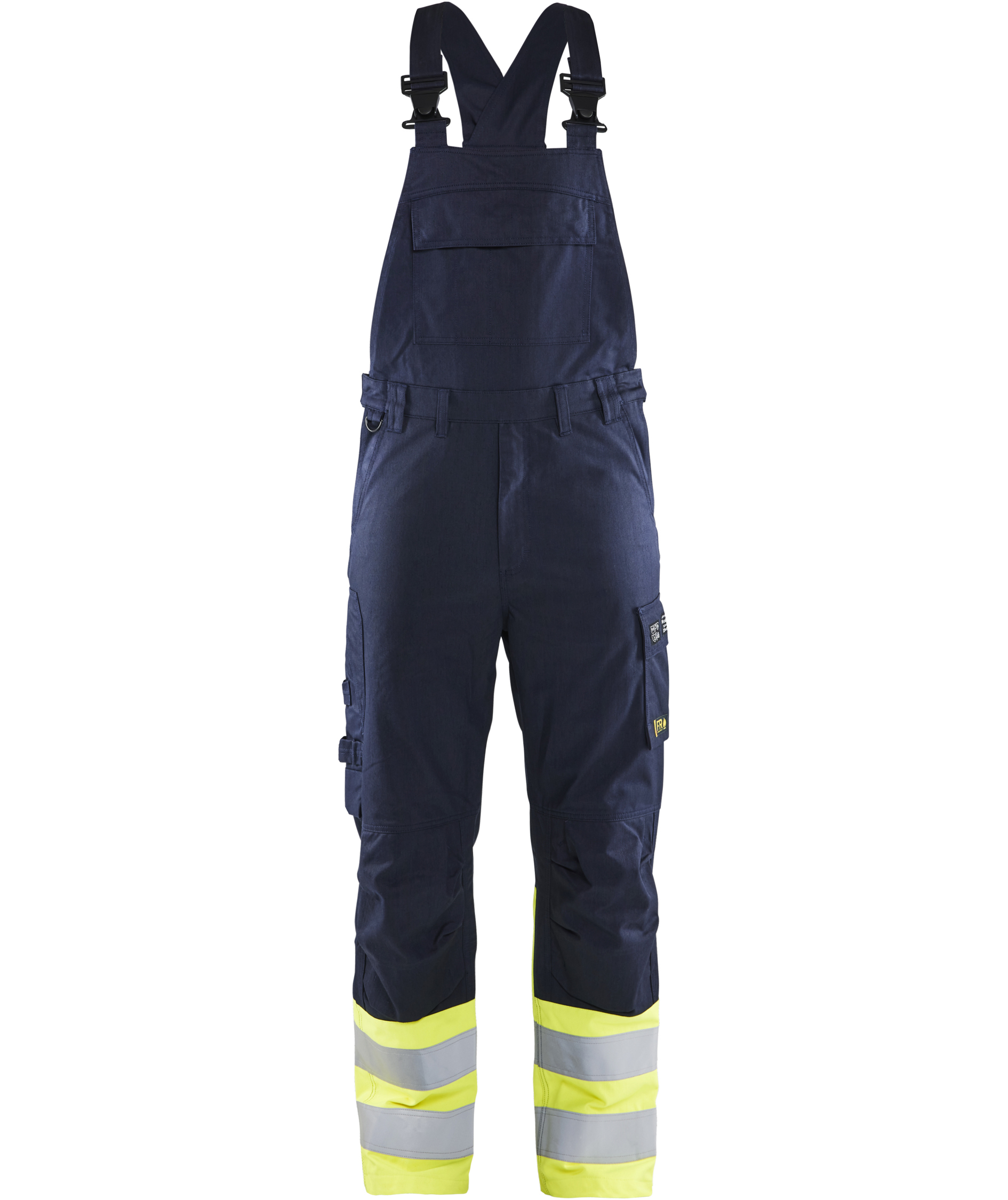Bl&aring;kl&auml;der FR selebukse, Marine/Hi-Vis gul