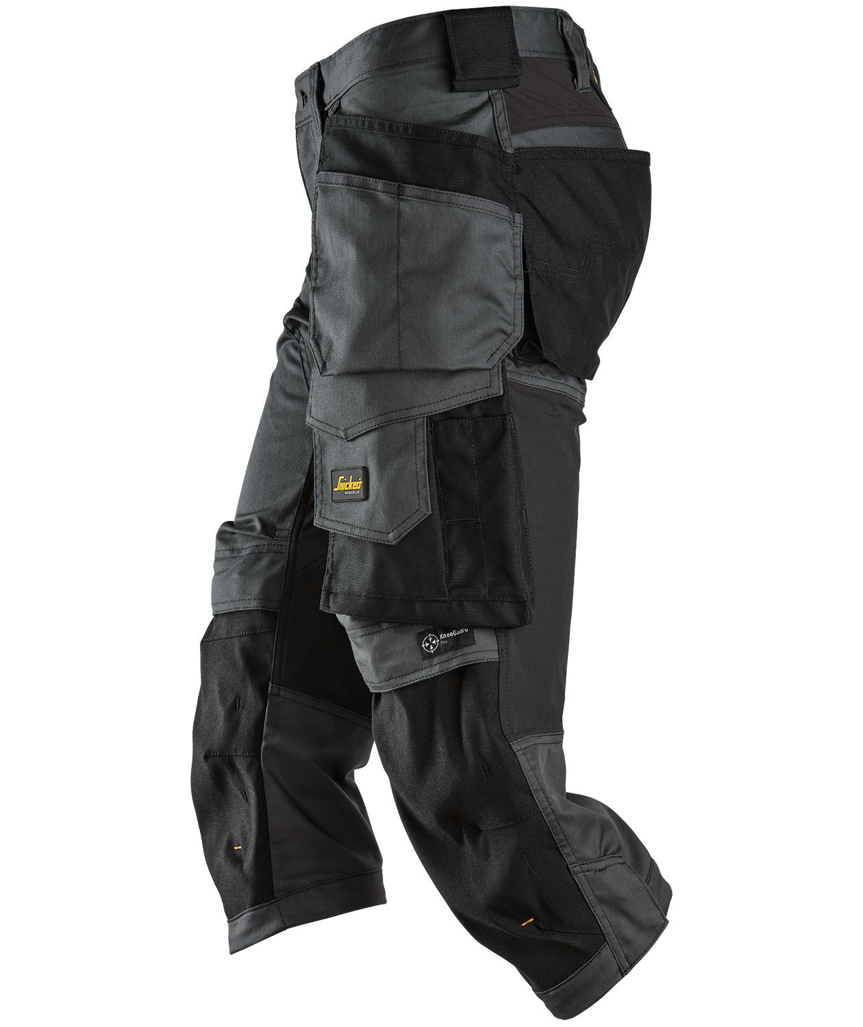 Snickers AllroundWork h&aring;ndverkerknickers 6142, St&aring;lgr&aring;/Svart, large image number 2