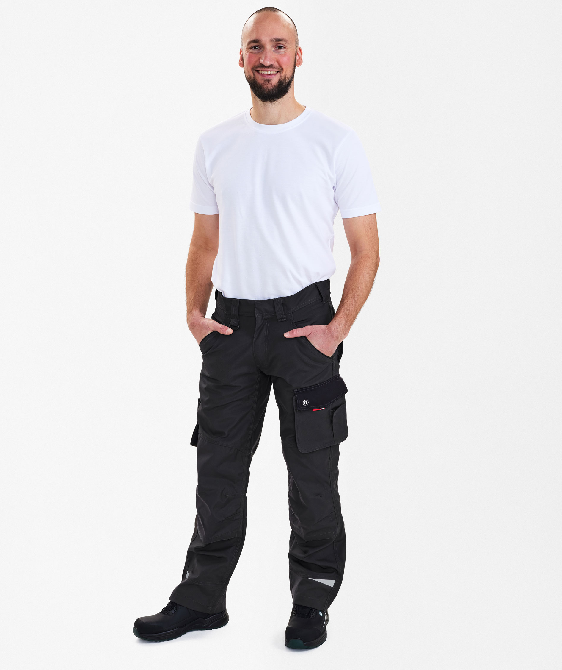 Engel Galaxy Work trousers, Antracit Grey/Black, large image number 1