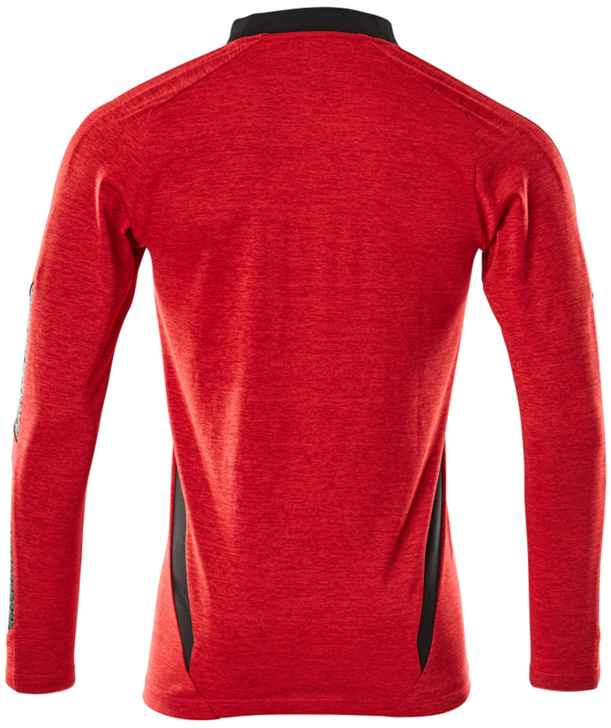 Mascot Accelerate Coolmax lang&aelig;rmet polo T-shirt, Signalr&oslash;d/sort, large image number 1