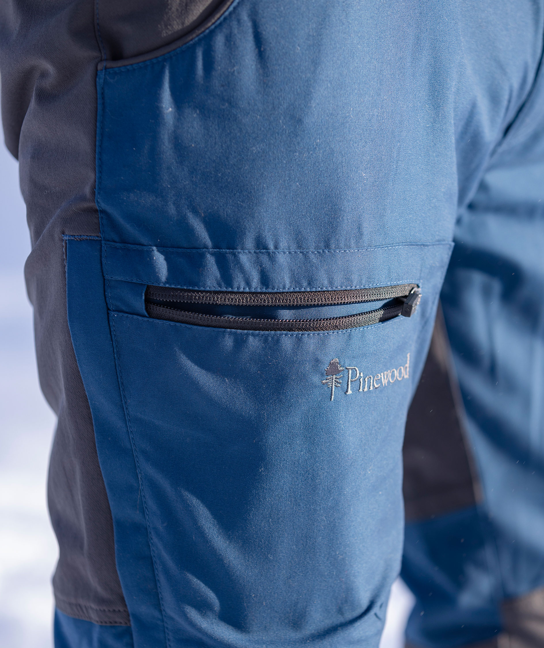 Pinewood Caribou TC bukser, Deep Dive/Dark Anthracite, large image number 5