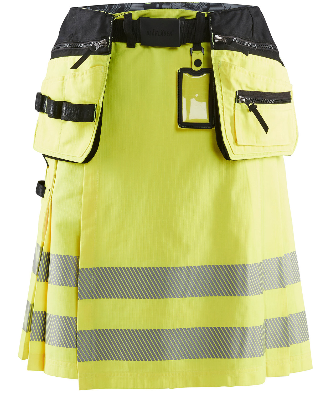 Bl&aring;kl&auml;der hantverkskilt, Varsel Gul/Svart