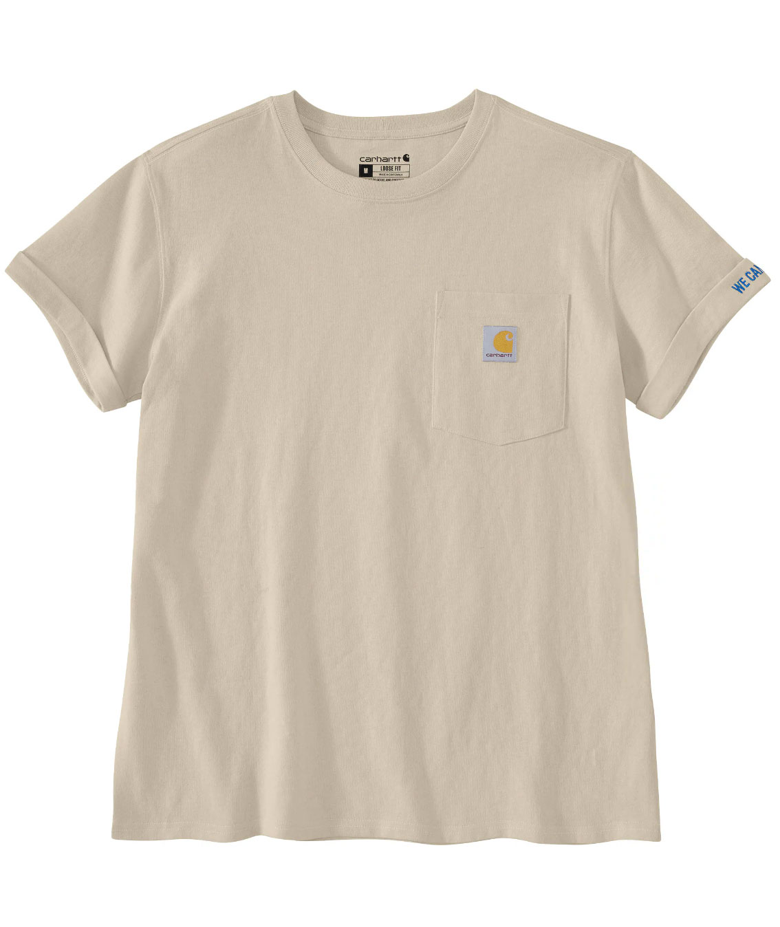 Carhartt Dearborn dame T-shirt, Oat Milk