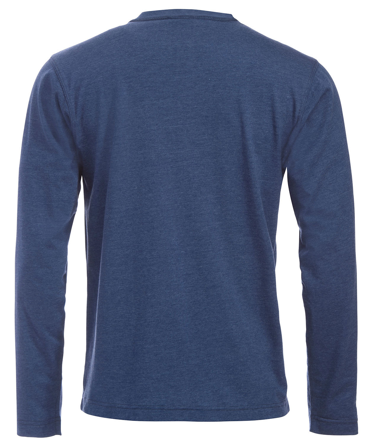 Clique Orlando l&aring;ng&auml;rmad Grandad T-shirt, Bl&aring;melerad, large image number 2