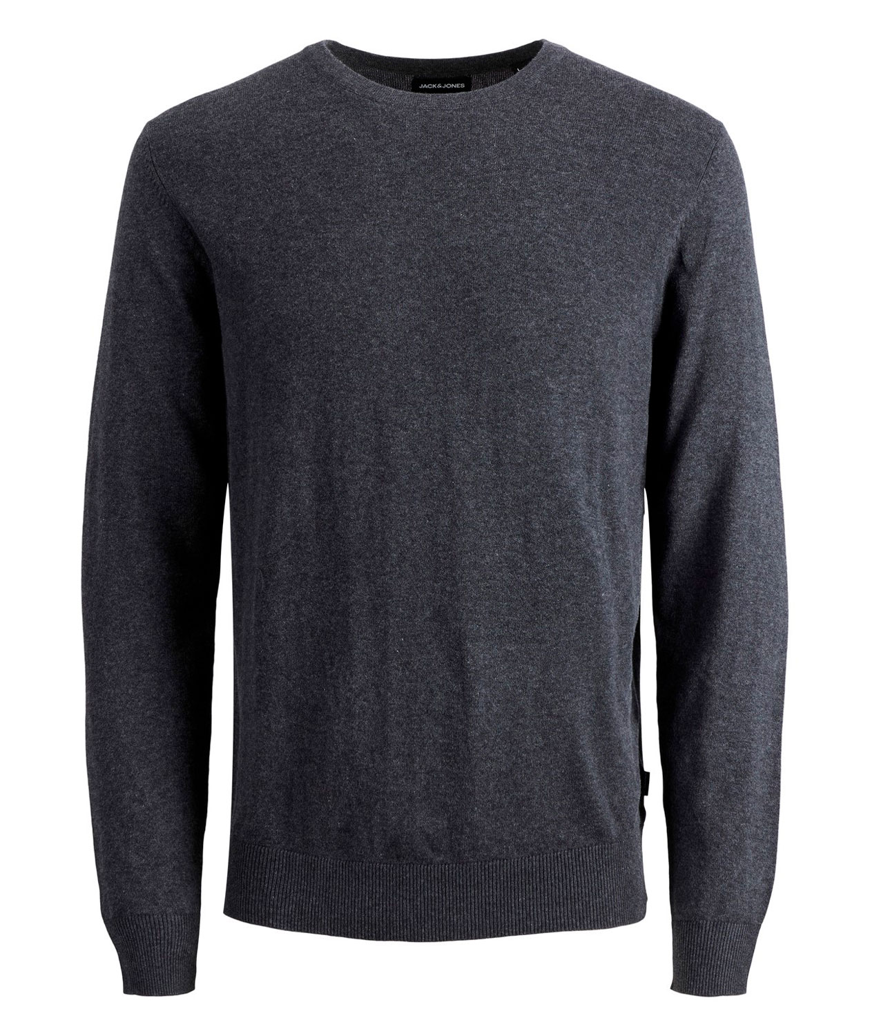 Jack & Jones JJEEMIL stickad tr&ouml;ja, Dark Grey Melange