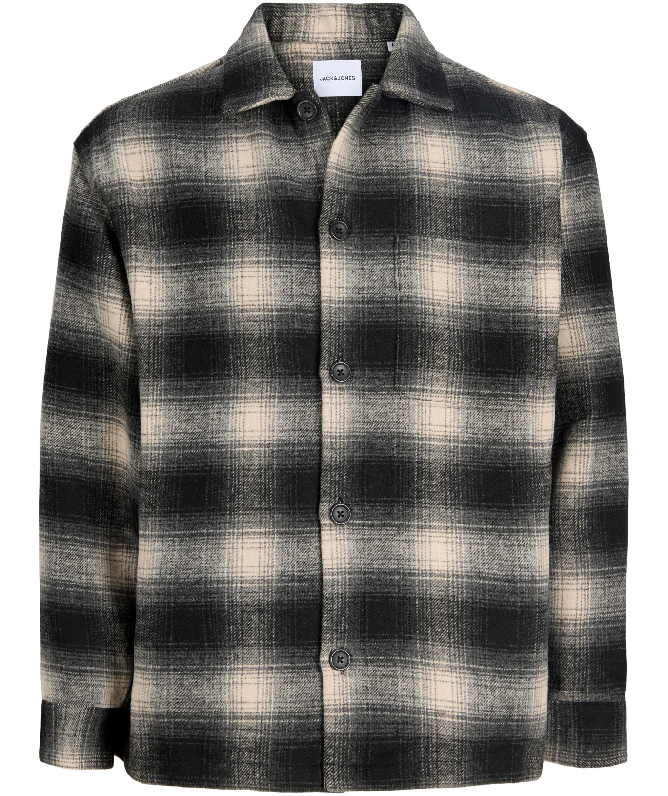 Jack & Jones JJESOHO OLLIE Overshirt, Asphalt